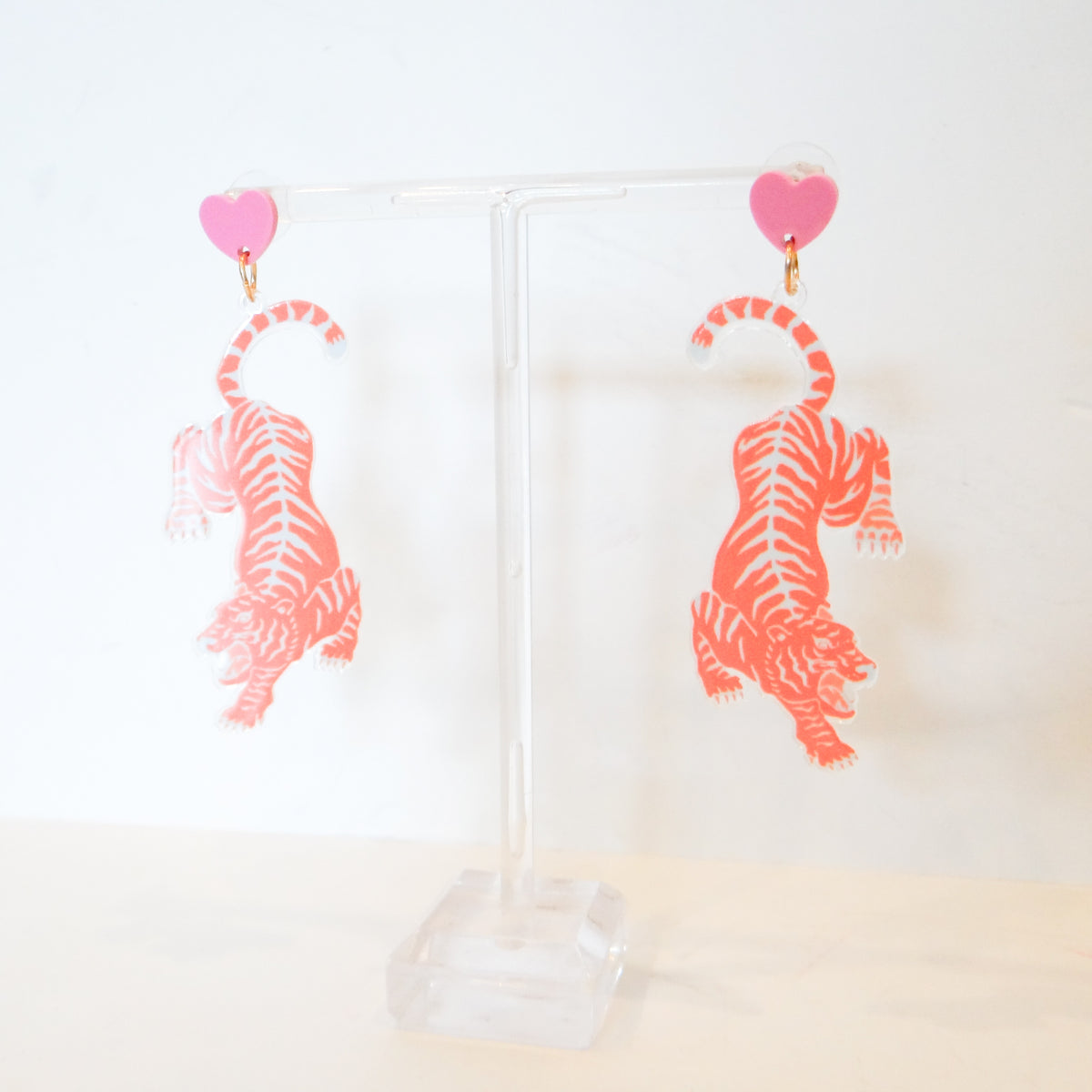 Tiger Heart Earrings