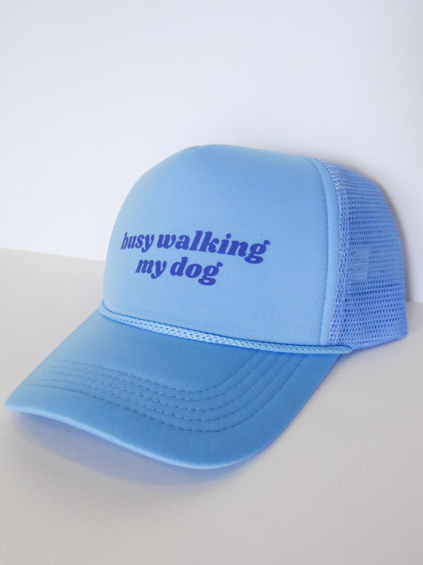 Busy Walking My Dog Trucker Hat