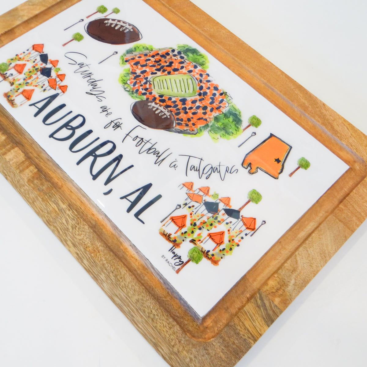Auburn, AL Tailgate Board