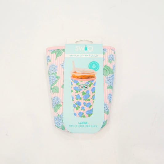 Swig Hydrangeas Iced Cup Coolie (Large)