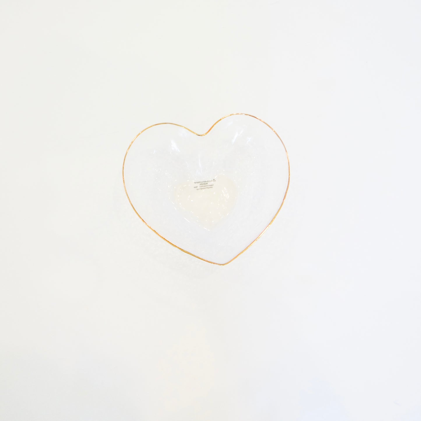 Heart Glass Bowl