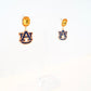 Auburn Tigers Rhinestone Earrings