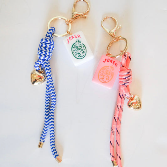 I Love Mahjong Keychain