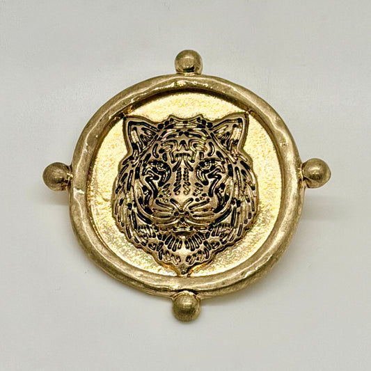 Golden Tiger Brooch