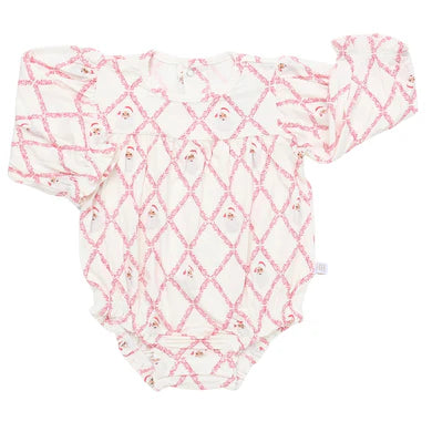 Girls Santa Trellis Bamboo Bubble