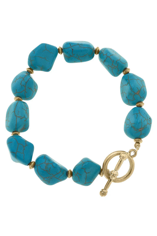 Turquoise Beaded Stretch Bracelet