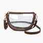 M2729 Peyton Clear Banana Crossbody Bag: Orange