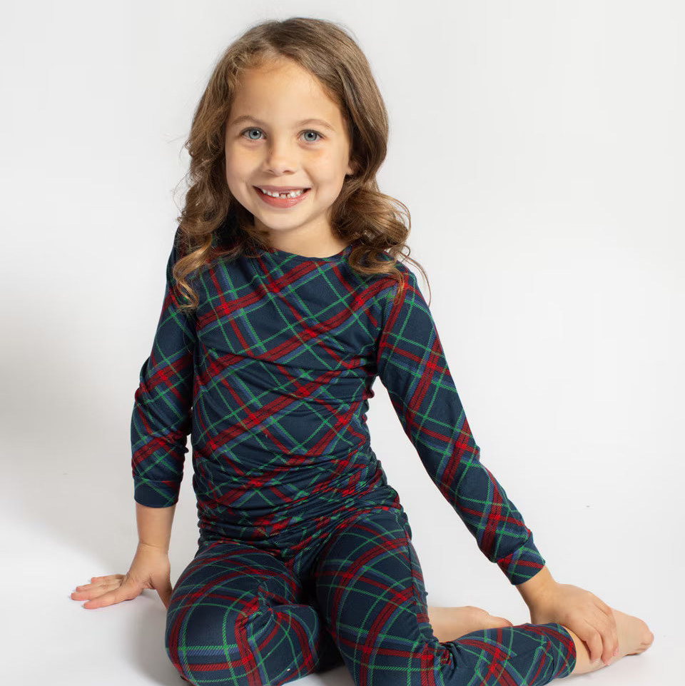 Kids Layton Plaid Long Sleeve Pajama Set