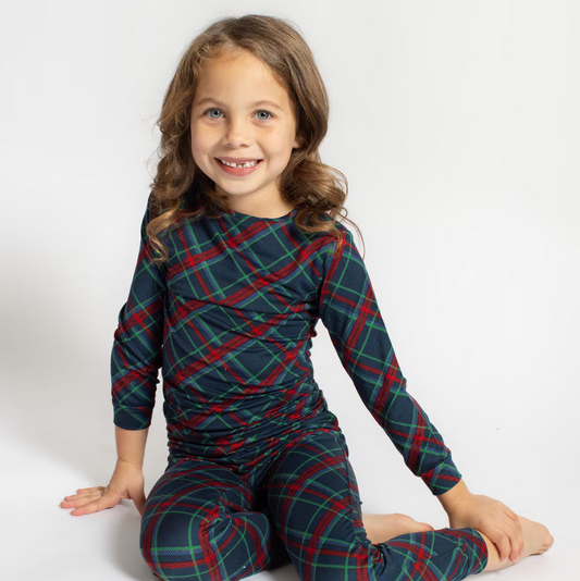 Kids Layton Plaid Long Sleeve Pajama Set