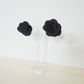 Black Rose Earrings