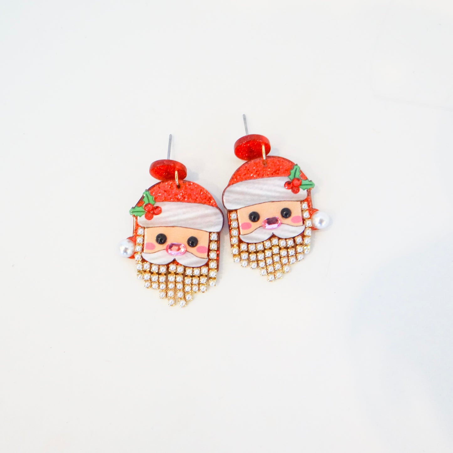 Christmas Santa Dangle Earrings