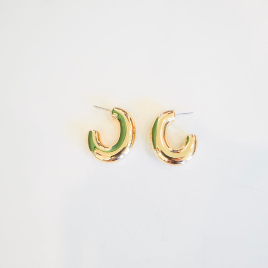 Gia Sculpted Hoop Earrings