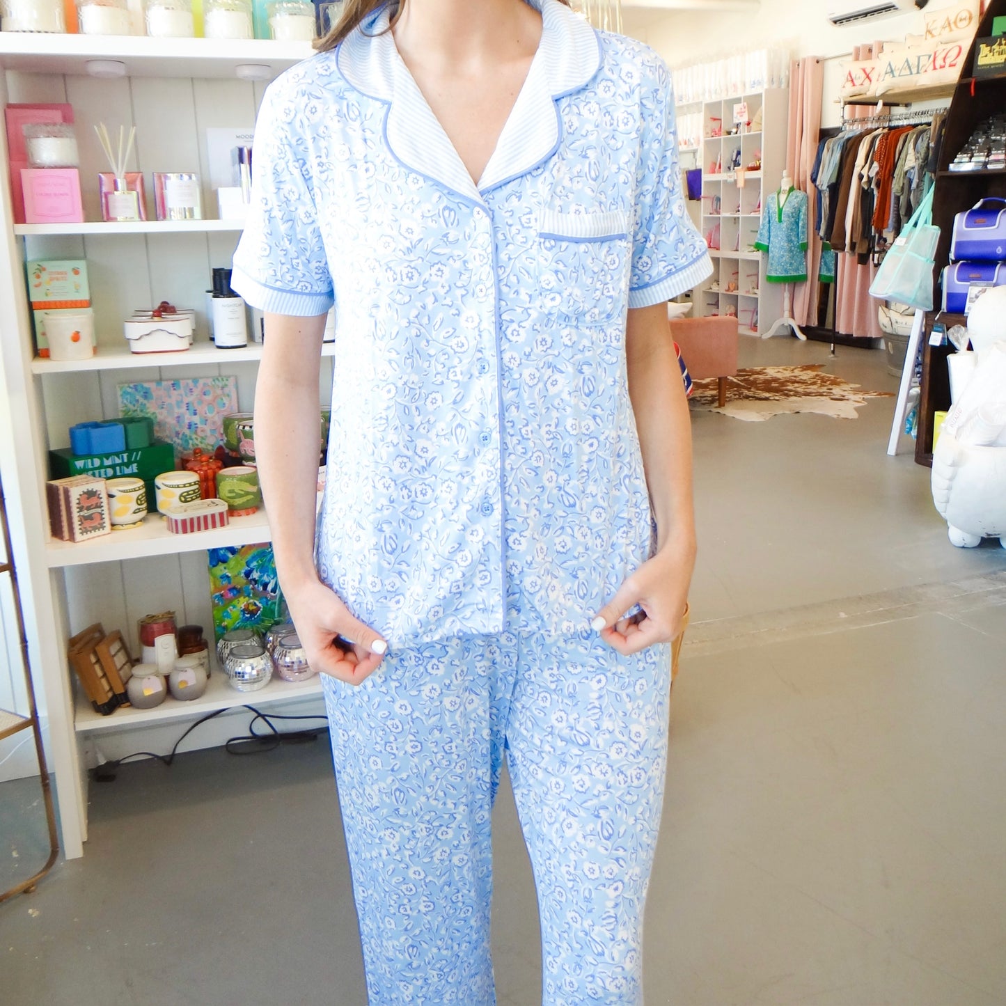 Blue Meadow Lane Pajama Set