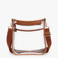 M2168CR Posie Clear Crossbody w/ Vegan Leather: Sand