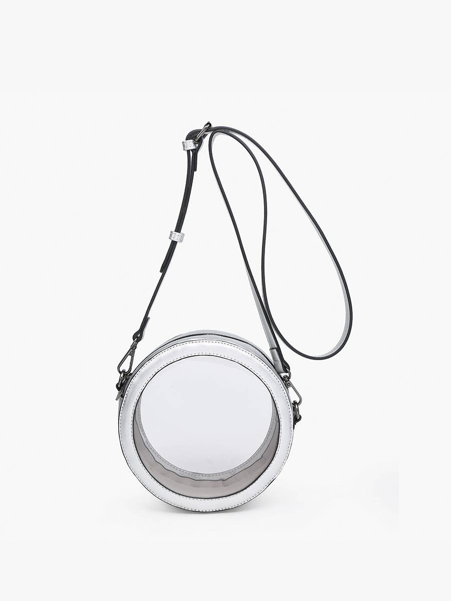 M2440CR Clear Circular Women's Crossbody Bag: Navy