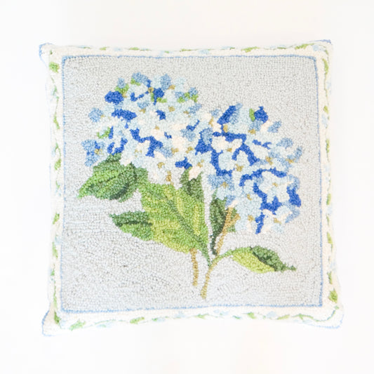 Blue Hydrangea Hook Pillow