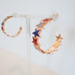 Star Spangled Glitter Hoops