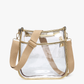 M2168CR Posie Clear Crossbody w/ Vegan Leather: Sand