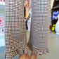 Brownie Batter Gingham Pants