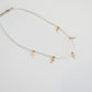 White and Gold Cross Necklace