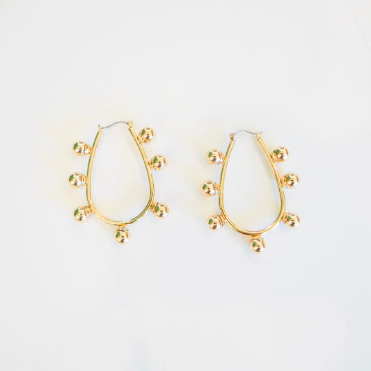 Allison Studded Teardrop Earrings