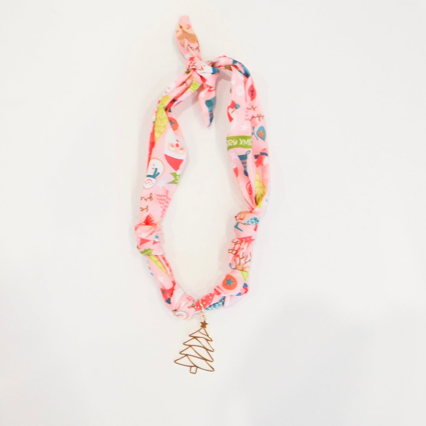 Christmas Scarf Charm Necklace