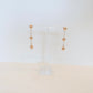 Gold Bead Drop Earrings