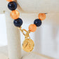 Auburn Beaded Pendant Bracelet