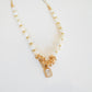 Partially Beaded Pearl Necklace