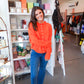 Orange Hour Cardigan