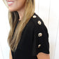 Black Button Detail Dress