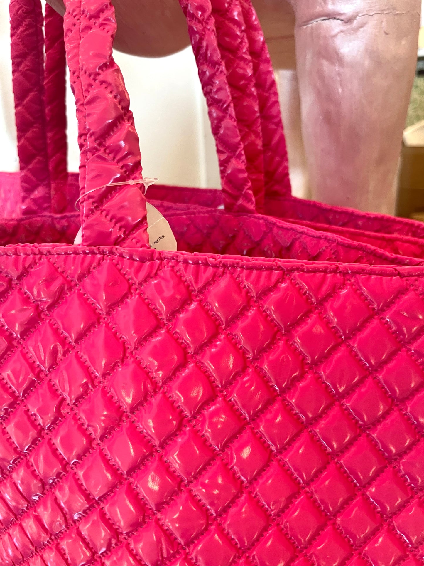 Puffy Quilted Large Tote