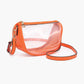 M2729 Peyton Clear Banana Crossbody Bag: Orange