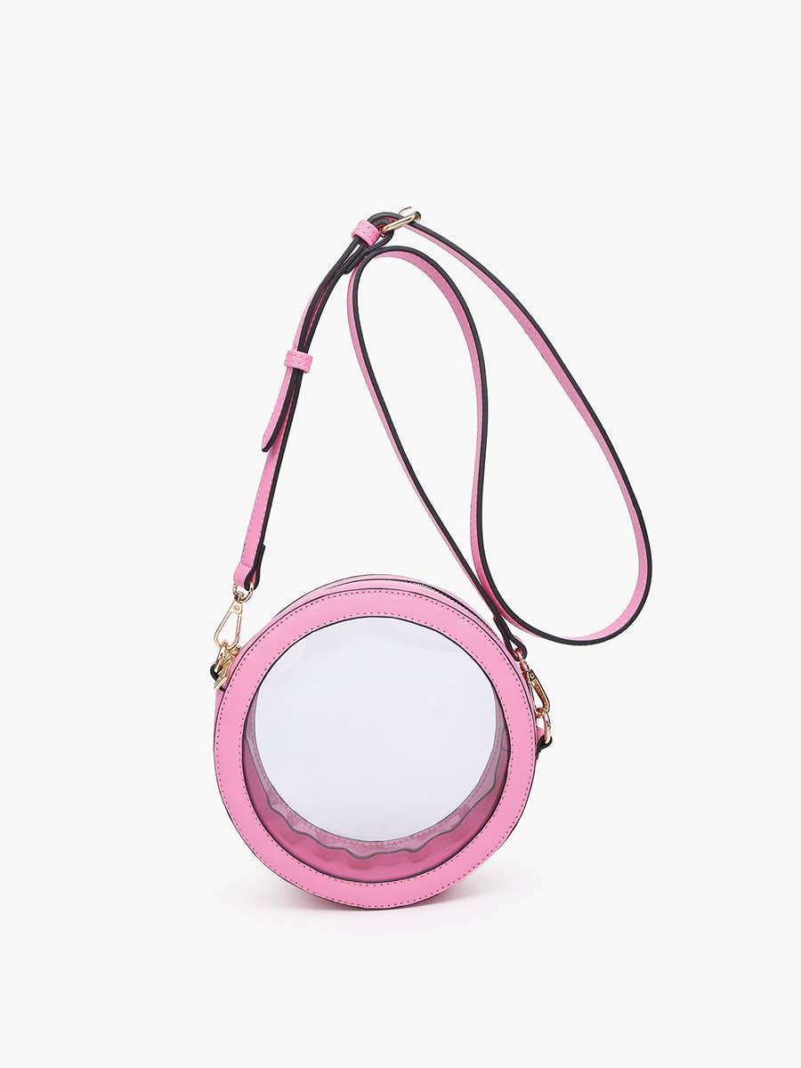 M2440CR Clear Circular Women's Crossbody Bag: Navy
