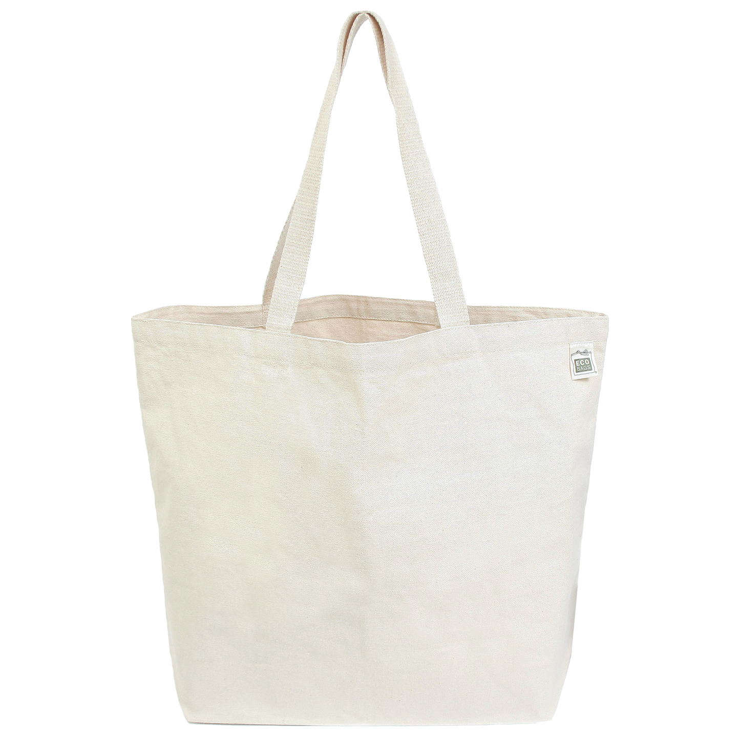 Recycled Cotton Large Gusset Tote: Natural