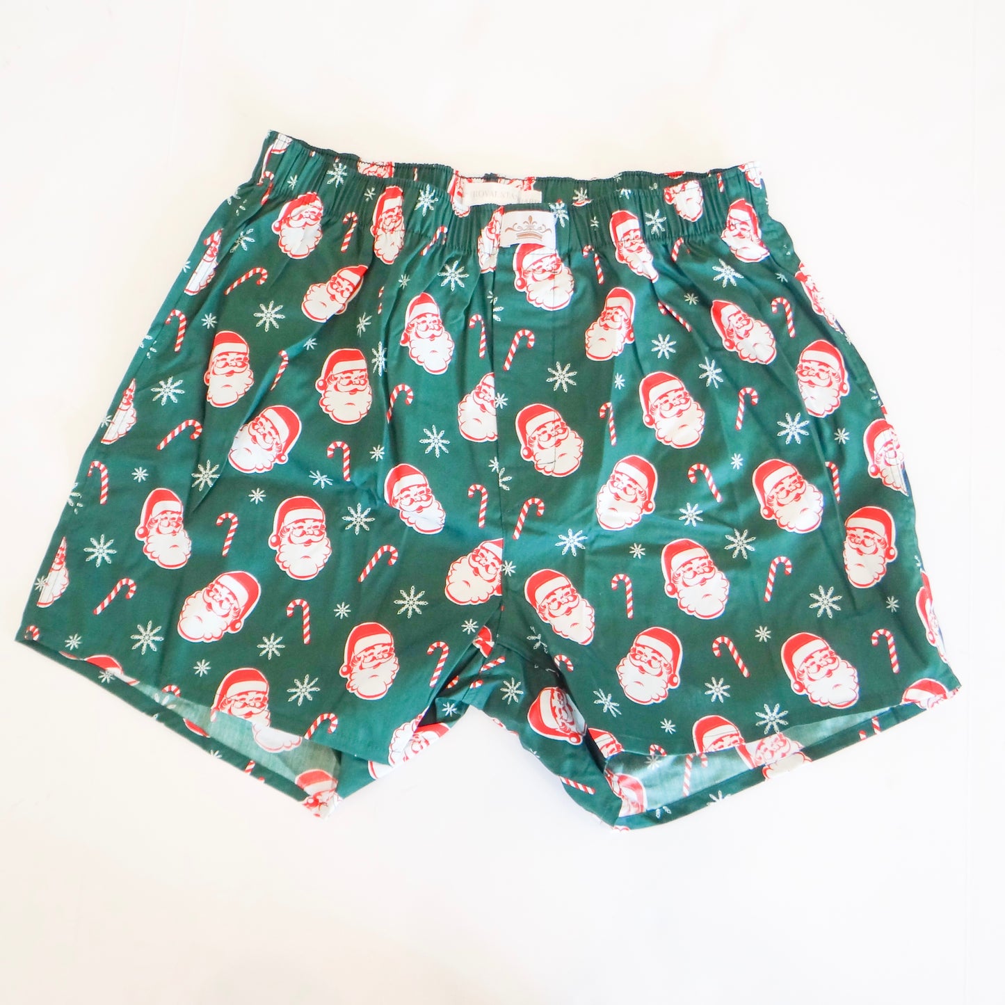 Men's Candy Cane Santa Boxers