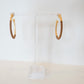 Mocha Gold Hoops