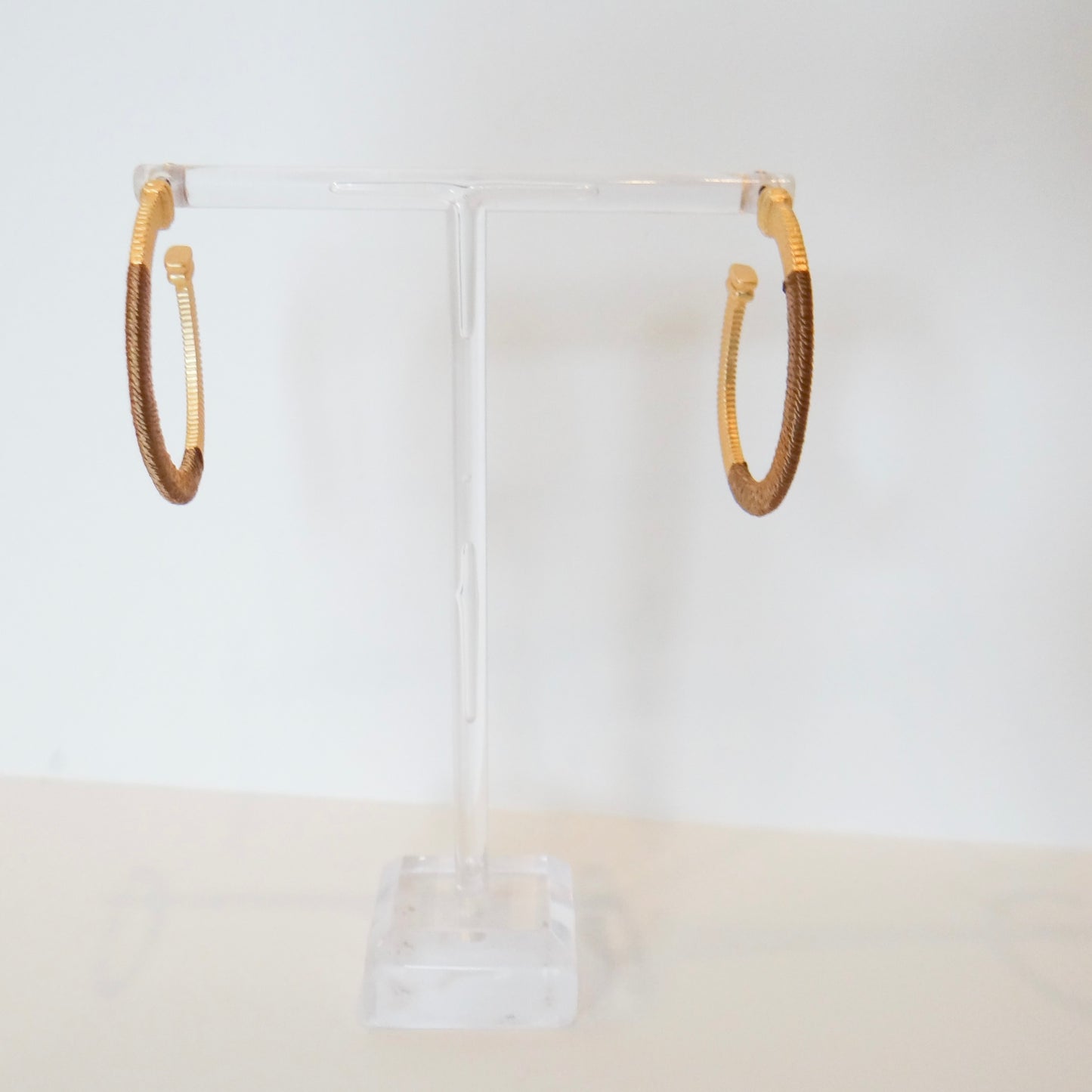 Mocha Gold Hoops