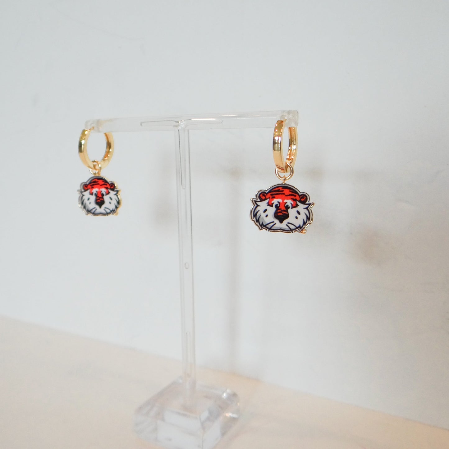 Aubie the Tiger Pendant Earrings