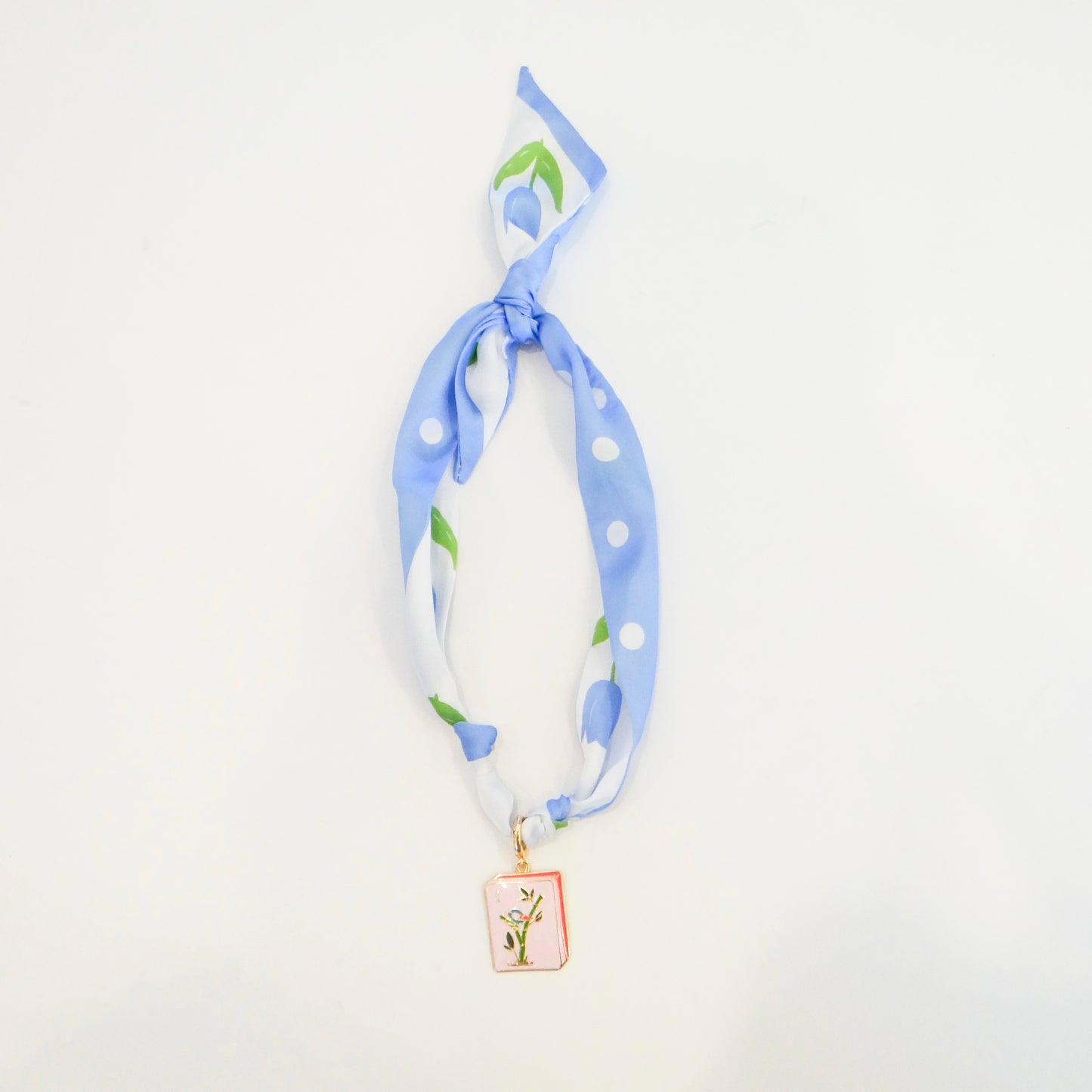 Mahjong Scarf Charm Necklace