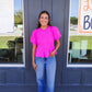Pretty in Pink Knit Top