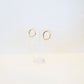 Gold Round Square Hoops
