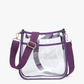 M2168CR Posie Clear Crossbody w/ Vegan Leather: Sand