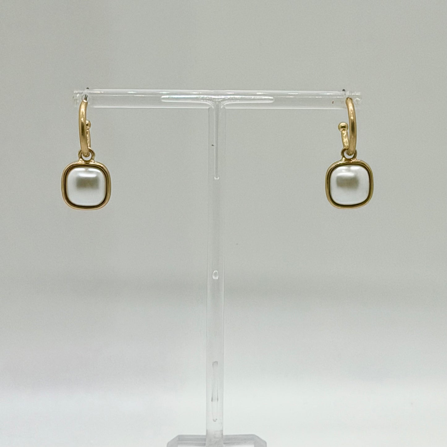 Earring of the Week - Pearl Huggie Hoop