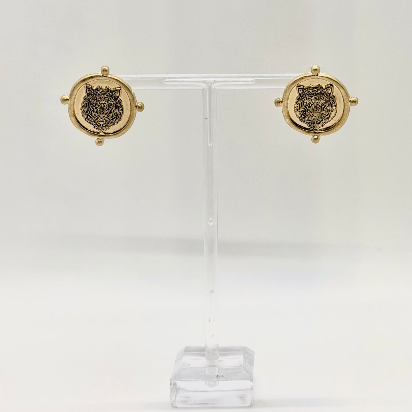 Tiger Coin Studs