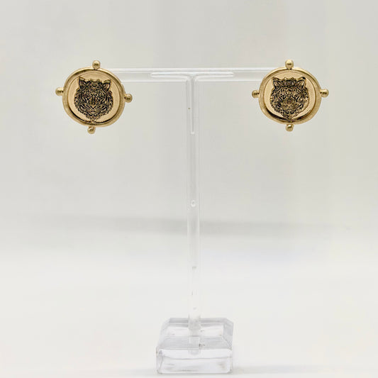 Tiger Coin Studs