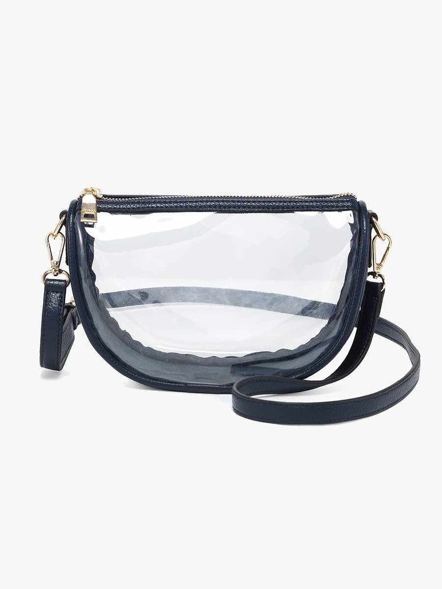 M2729 Peyton Clear Banana Crossbody Bag: Orange