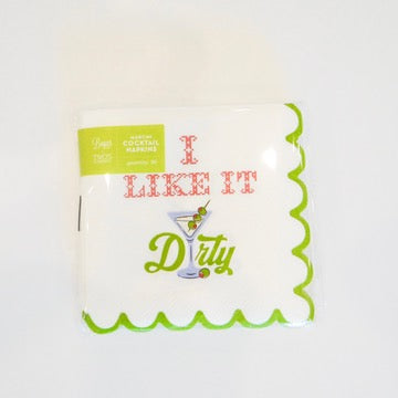 I Like it Dirty Paper Napkin