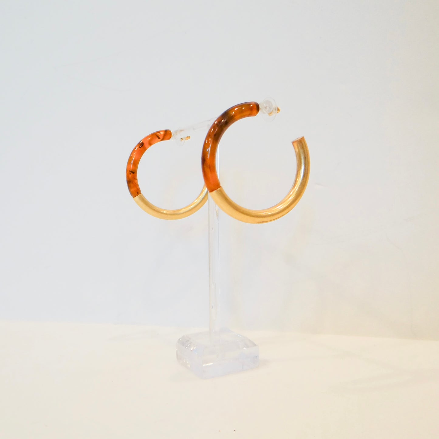 Tortoise Gold Hoops