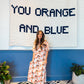 Orange Prowl Midi Dress
